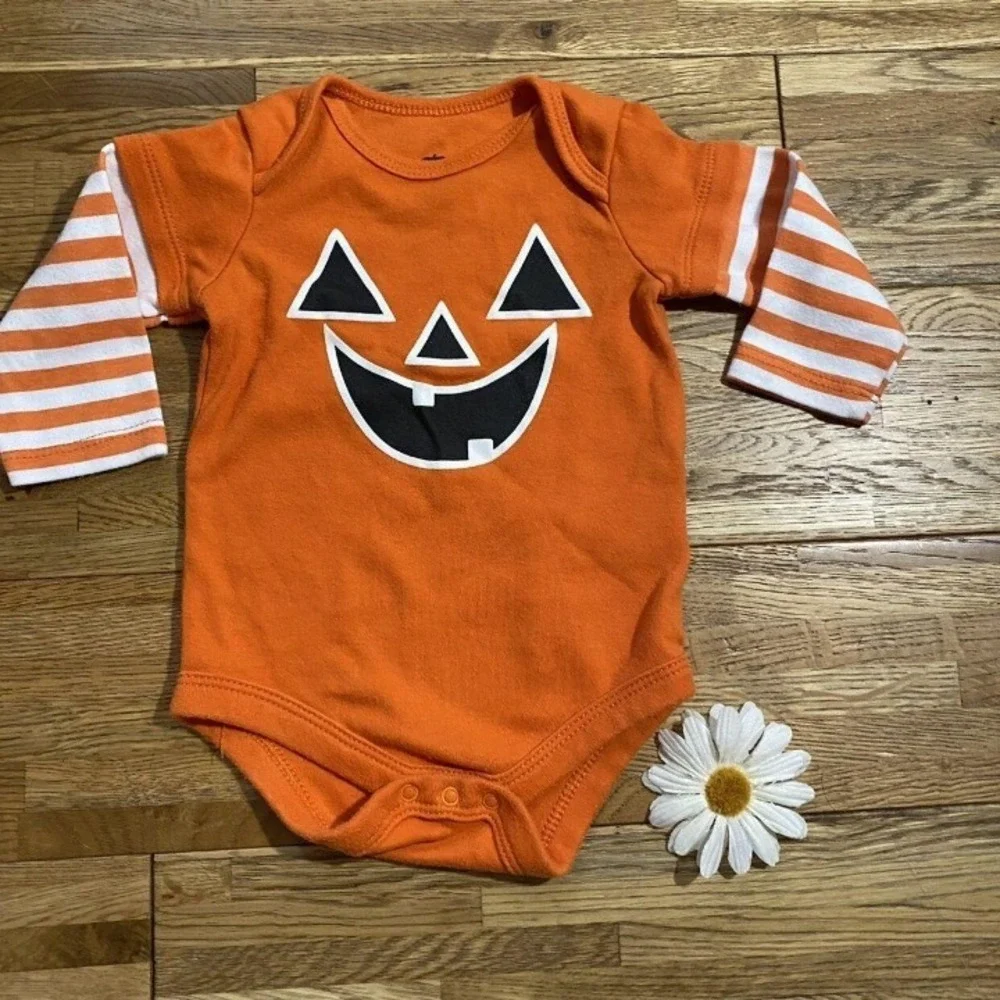 Halloween‎ Pumpkin One piece Size 3-6 Months